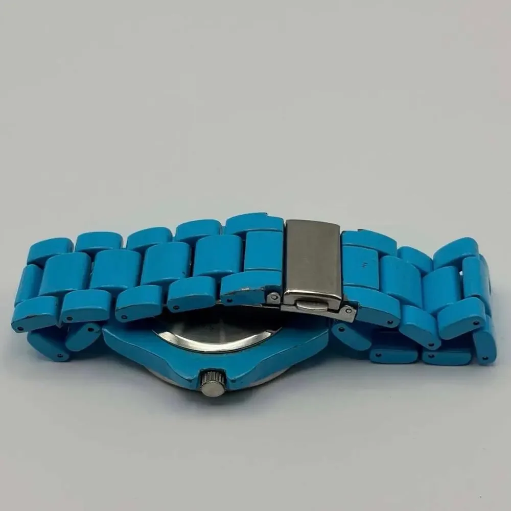 Silver & Blue Scoop Watch